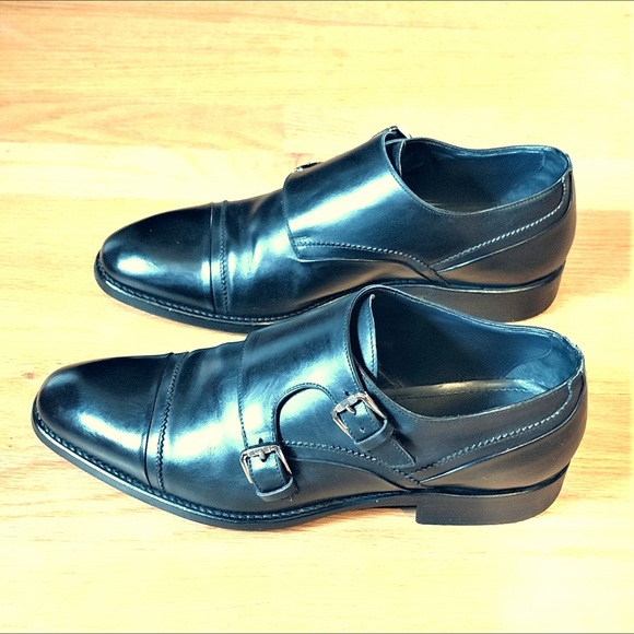 Ermenegildo Zegna Other - Ermenegildo Zegna Black Double Monk Strap 8.5